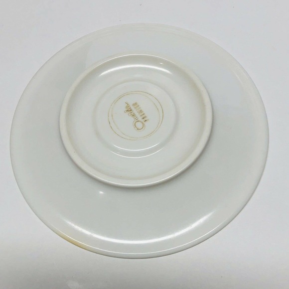 Lot of 2 Vintage Oneida Melmac Melamine Saucers Unique Floral Pattern Modern - Picture 4 of 7